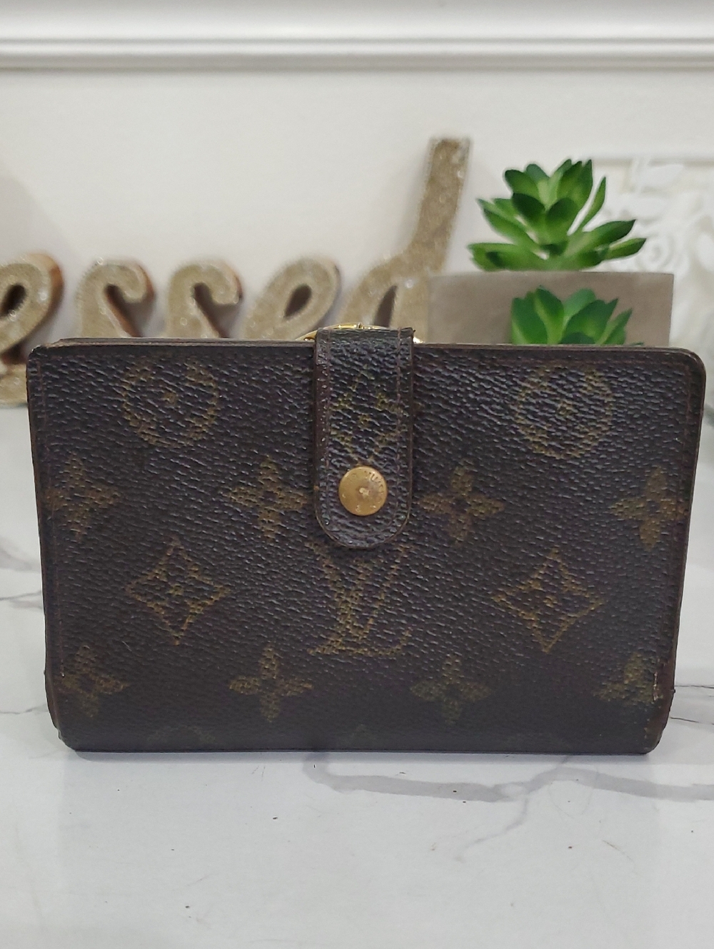 🇨🇵LOUIS VUITTON  Monogram Portefeuille Viennois Wallet or French Purse Wallet